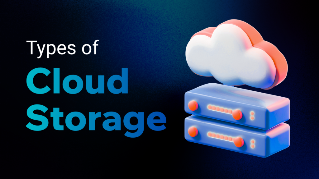 Illustration of various types of cloud storage solutions, showcasing options for personal and business use.