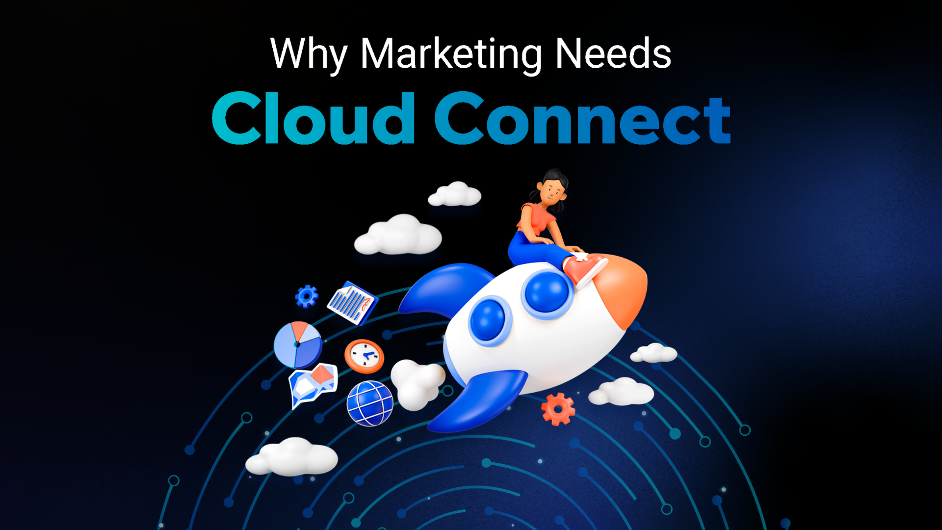 A visual representation of cloud connect enhancing marketing strategies through data integration