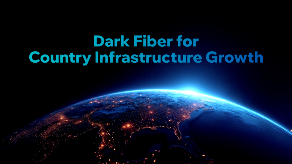 Illustration of dark fiber networks enhancing country infrastructure and digital connectivity.